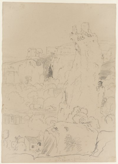 Ohr des Dionysius in der Latomia del Paradiso, Syrakus, Sizilien, 1842 von Thomas Cole